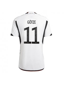 Tyskland Mario Gotze #11 Replika Hemmakläder VM 2022 Kortärmad